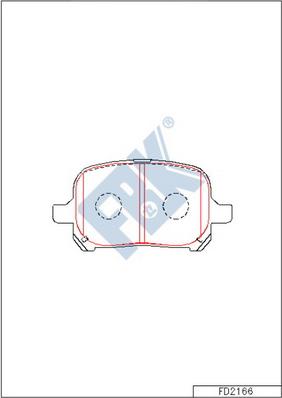 FBK FD2166 - Kit pastiglie freno, Freno a disco autozon.pro