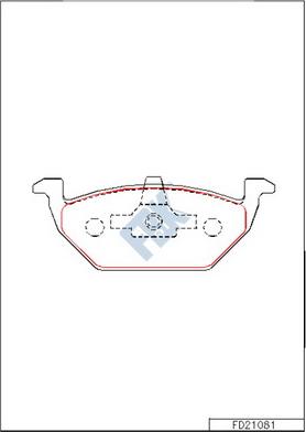 FBK FD21081 - Kit pastiglie freno, Freno a disco autozon.pro