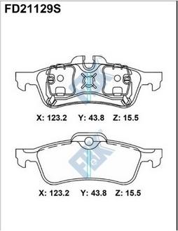 FBK FD21129S - Kit pastiglie freno, Freno a disco autozon.pro