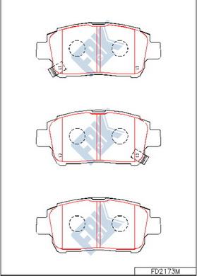 FBK FD2173M - Kit pastiglie freno, Freno a disco autozon.pro