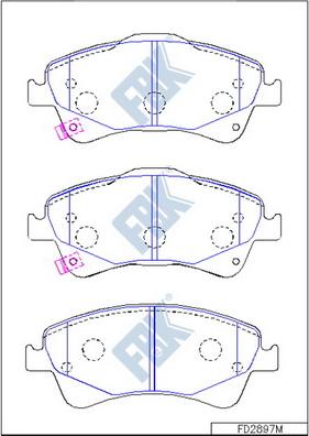 TOYOTA 0446505320 - Kit pastiglie freno, Freno a disco autozon.pro