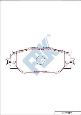 FBK FD2842 - Kit pastiglie freno, Freno a disco autozon.pro