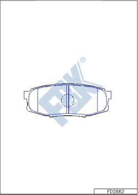 FBK FD2862 - Kit pastiglie freno, Freno a disco autozon.pro