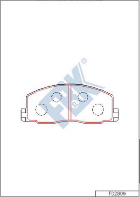 FBK FD2809 - Kit pastiglie freno, Freno a disco autozon.pro