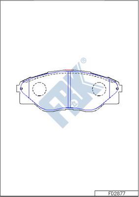 FBK FD2877 - Kit pastiglie freno, Freno a disco autozon.pro