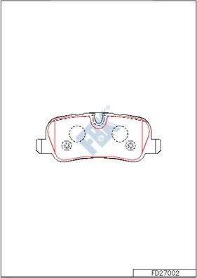 FBK FD27002 - Kit pastiglie freno, Freno a disco autozon.pro