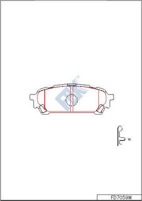 FBK FD7059M - Kit pastiglie freno, Freno a disco autozon.pro