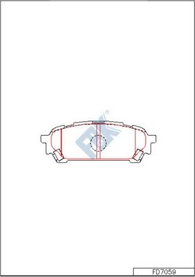 FBK FD7059 - Kit pastiglie freno, Freno a disco autozon.pro