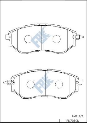 FBK FD7060M - Kit pastiglie freno, Freno a disco autozon.pro