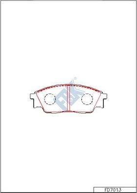 FBK FD7013 - Kit pastiglie freno, Freno a disco autozon.pro