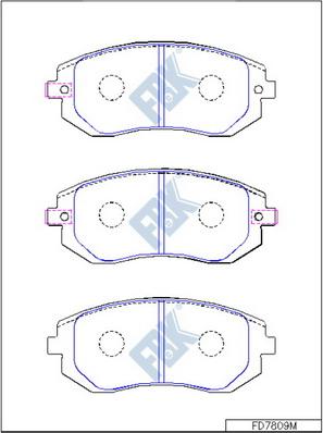 FBK FD7809M - Kit pastiglie freno, Freno a disco autozon.pro