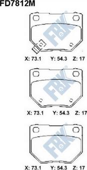 FBK FD7812M - Kit pastiglie freno, Freno a disco autozon.pro