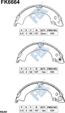 FBK FK6664 - Kit ganasce freno autozon.pro