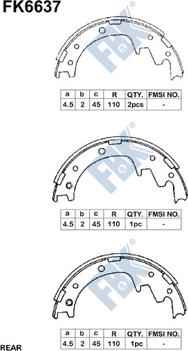 FBK FK6637 - Kit ganasce freno autozon.pro