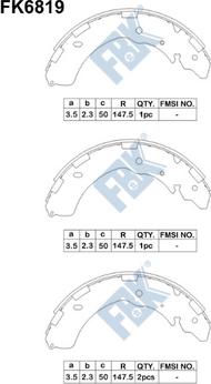 FBK FK6819 - Kit ganasce freno autozon.pro