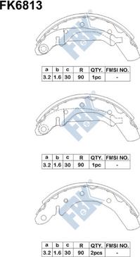 FBK FK6813 - Kit ganasce freno autozon.pro