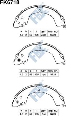 FBK FK6718 - Kit ganasce freno autozon.pro