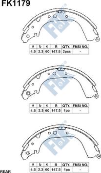 FBK FK1179 - Kit ganasce freno autozon.pro