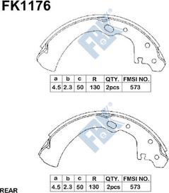 FBK FK1176 - Kit ganasce freno autozon.pro