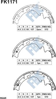 FBK FK1171 - Kit ganasce freno autozon.pro