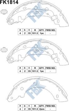 FBK FK1814 - Kit ganasce freno autozon.pro