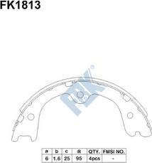 FBK FK1813 - Kit ganasce freno autozon.pro