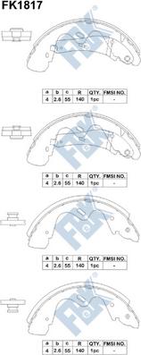 FBK FK1817 - Kit ganasce freno autozon.pro