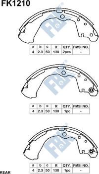 FBK FK1210 - Kit ganasce freno autozon.pro