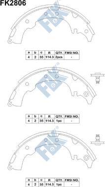 FBK FK2806 - Kit ganasce freno autozon.pro