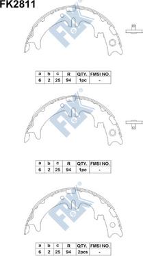 FBK FK2811 - Kit ganasce freno autozon.pro