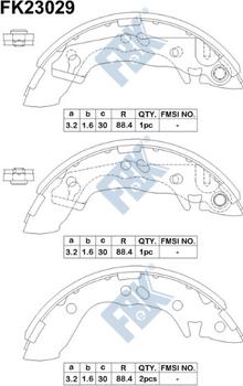 FBK FK23029 - Kit ganasce freno autozon.pro