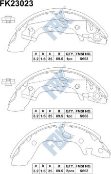 FBK FK23023 - Kit ganasce freno autozon.pro