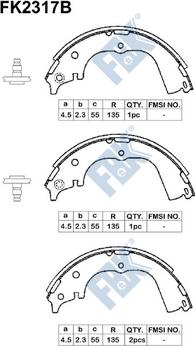 FBK FK2317B - Kit ganasce freno autozon.pro