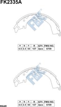 FBK FK2335A - Kit ganasce freno autozon.pro