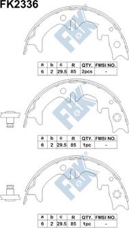 FBK FK2336 - Kit ganasce freno autozon.pro