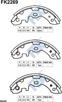 FBK FK2269 - Kit ganasce freno autozon.pro