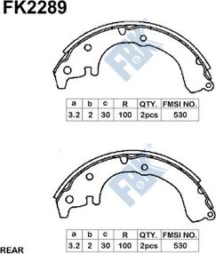 FBK FK2289 - Kit ganasce freno autozon.pro