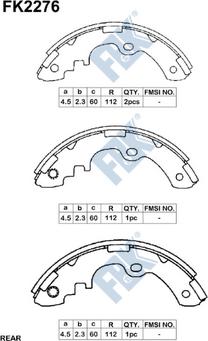 FBK FK2276 - Kit ganasce freno autozon.pro