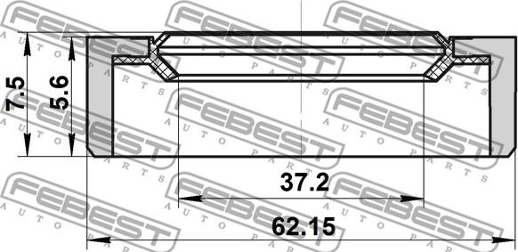 Febest 95BDY-39620608X - Paraolio, Albero primario autozon.pro