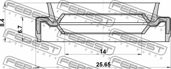 Febest 95EAY-15250708X - Guarnizione, Cambio manuale autozon.pro