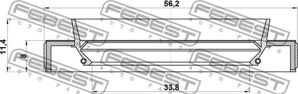 Febest 95HBY-35560811L - Paraolio, Albero primario autozon.pro