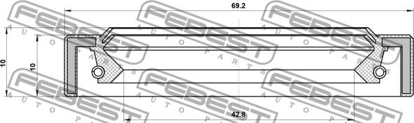 Febest 95IAS-44691010X - Paraolio, Albero trasmissione cambio manuale autozon.pro