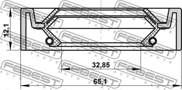 Febest 95IDS-34651212X - Paraolio, Albero primario autozon.pro