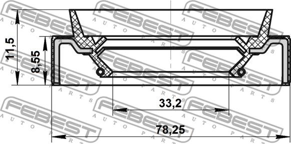 Febest 95JBS-35780912X - Paraolio, Albero primario autozon.pro