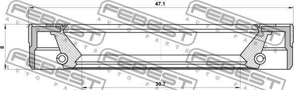 Febest 95LEY-32470808L - Paraolio, Albero trasmissione cambio manuale autozon.pro