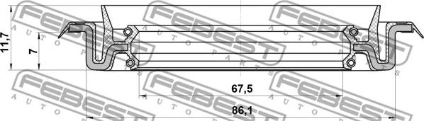 Febest 95TCS-69860712X - Anello tenuta, Mozzo ruota autozon.pro