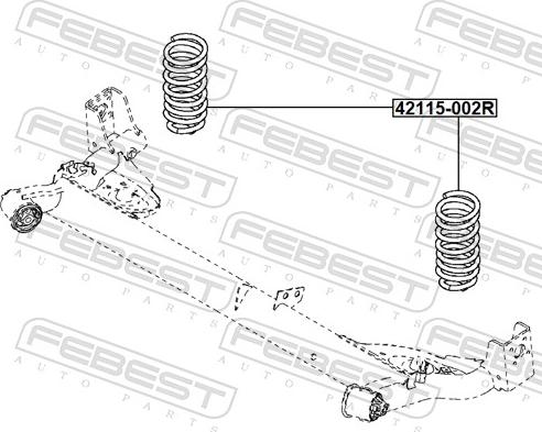 Febest 42115-002R - Molla autotelaio autozon.pro