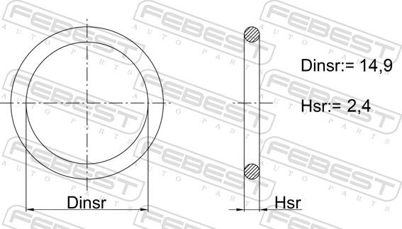 Febest 04400-004 - Guarnizione, Reticella olio autozon.pro