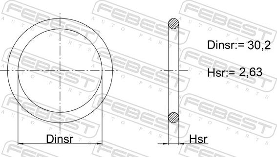 Febest 04400-001 - Guarnizione, chiusura bocchettone di riempimento olio autozon.pro