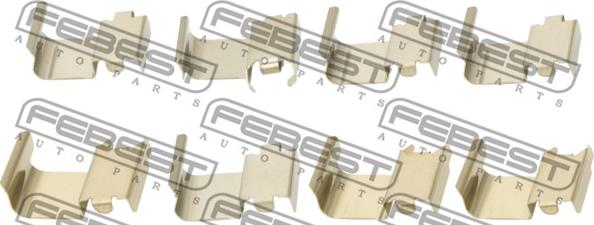 Febest 0403-COLTF - Kit accessori, Pastiglia freno autozon.pro